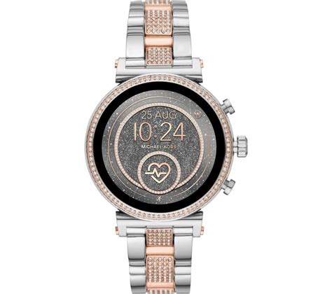 michael kors sofie smartwatch rose gold and silver